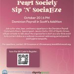 Pearl Society Sip N Socialize Print Ad Reflector October 2022